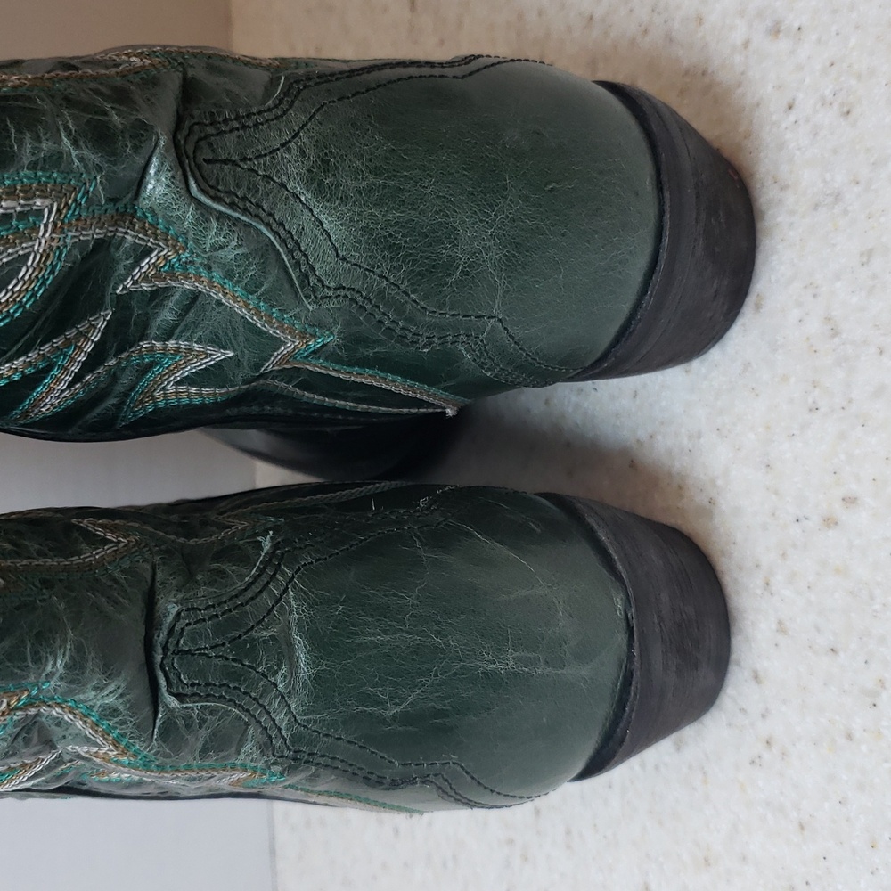 Laredo Green Western Cowboy Boots - Picture 6 of 6